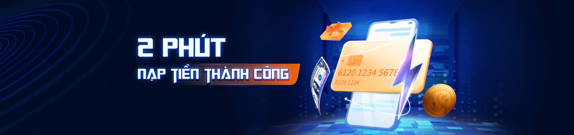 2 phút nạp tiền thành công